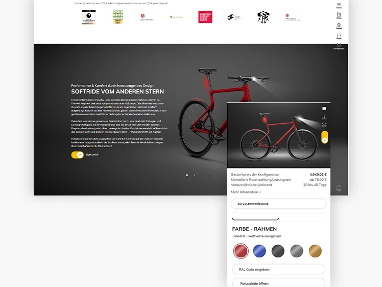 Bicycle Manufacturer with Odoo Ecommerce
