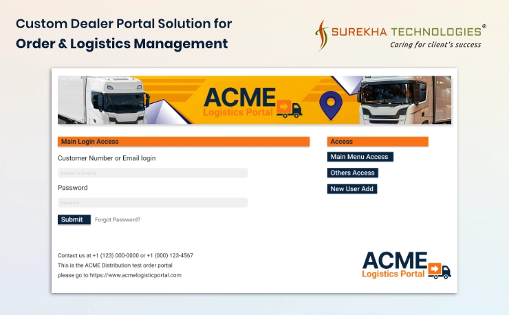 ACME - Dealer Portal solution - Banner