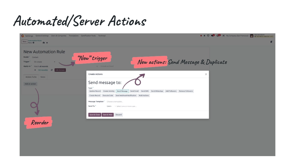 Automated Server Actions
