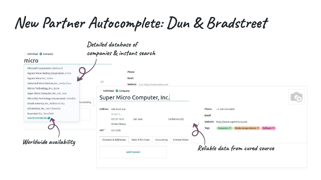 New Partner Autocomplete