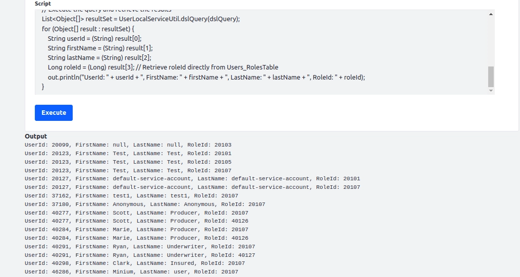 output
