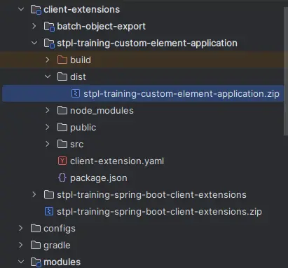 client extension in liferay