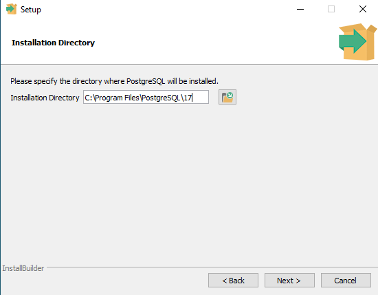 Create Pipeline - PostgreSQL Installer