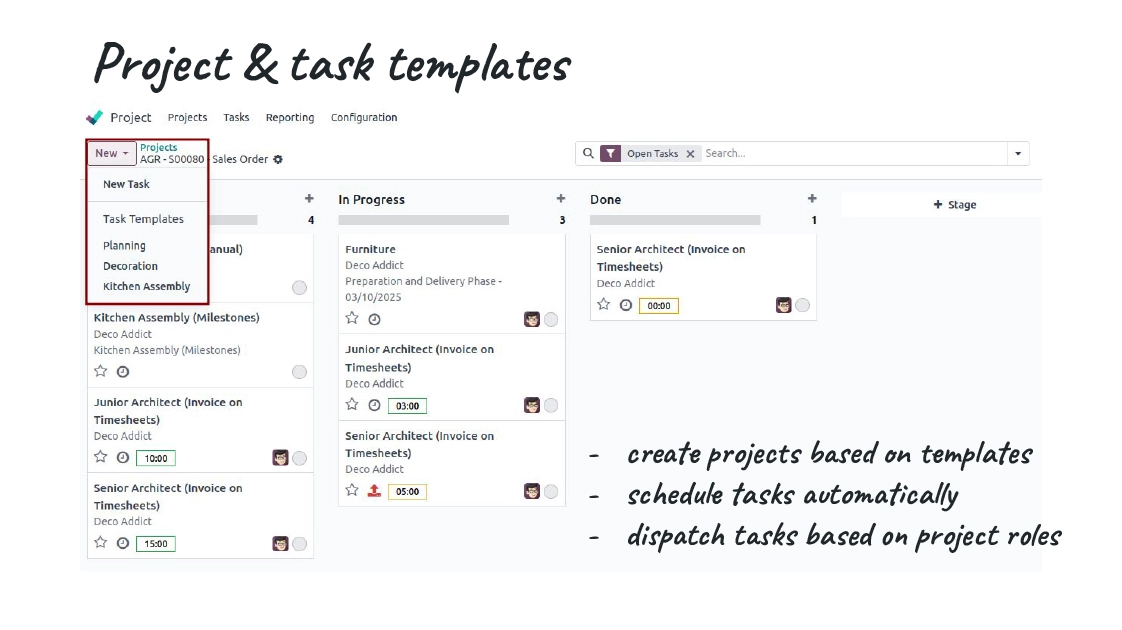 Project and Task Templates