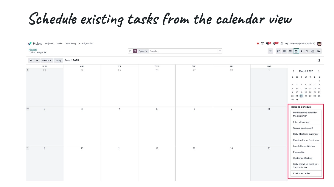 Calendar View