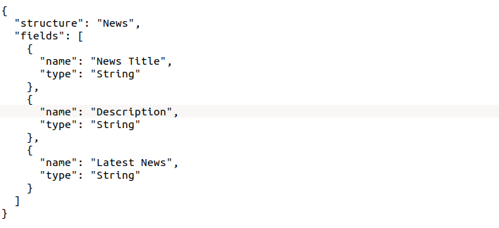 Structre JSON Image