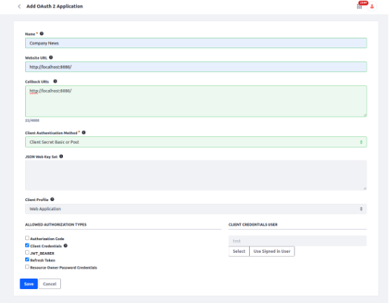 OAuth2 - Liferay DXP