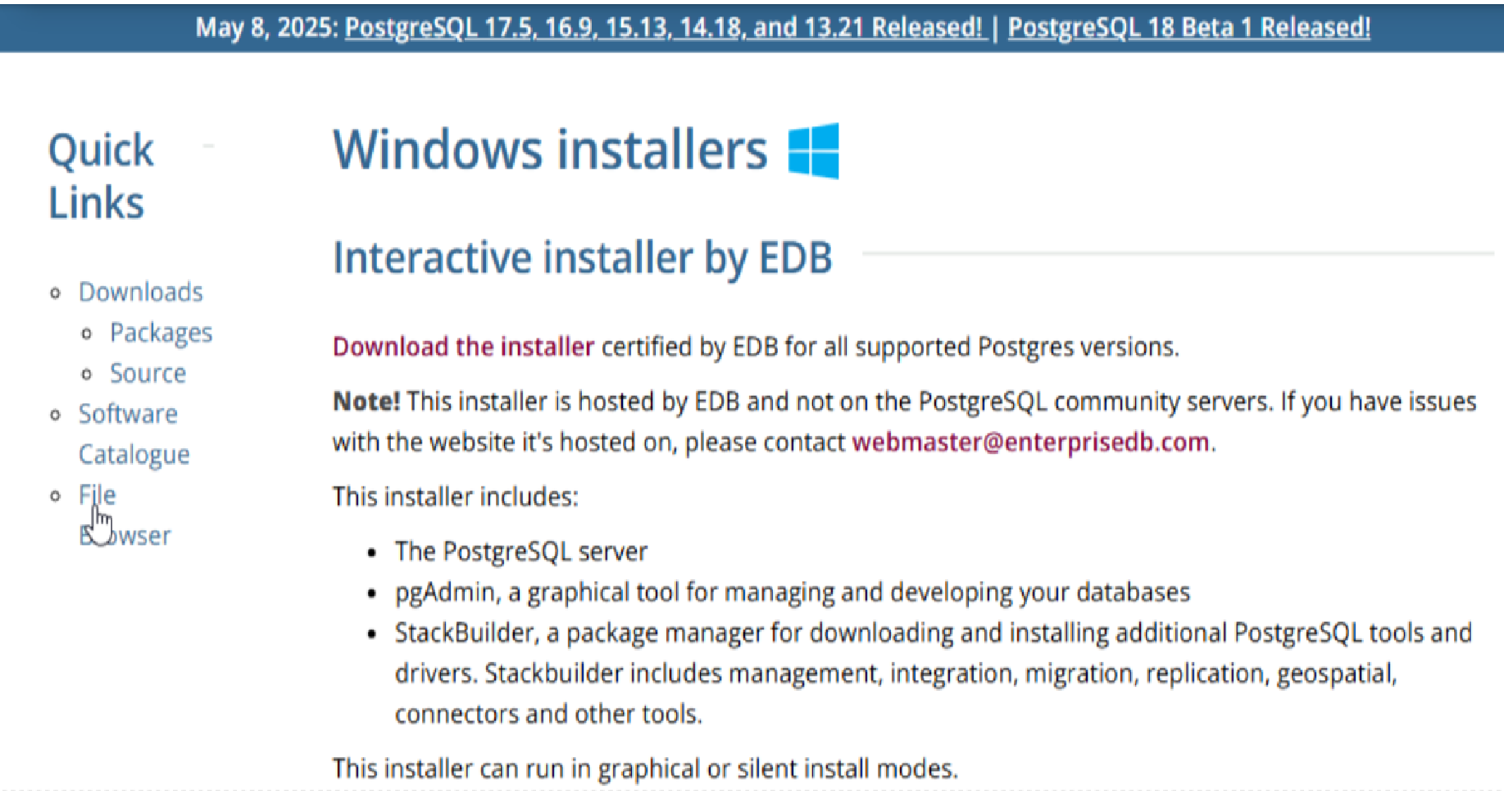 Install PostgreSQL (16 or newer version)